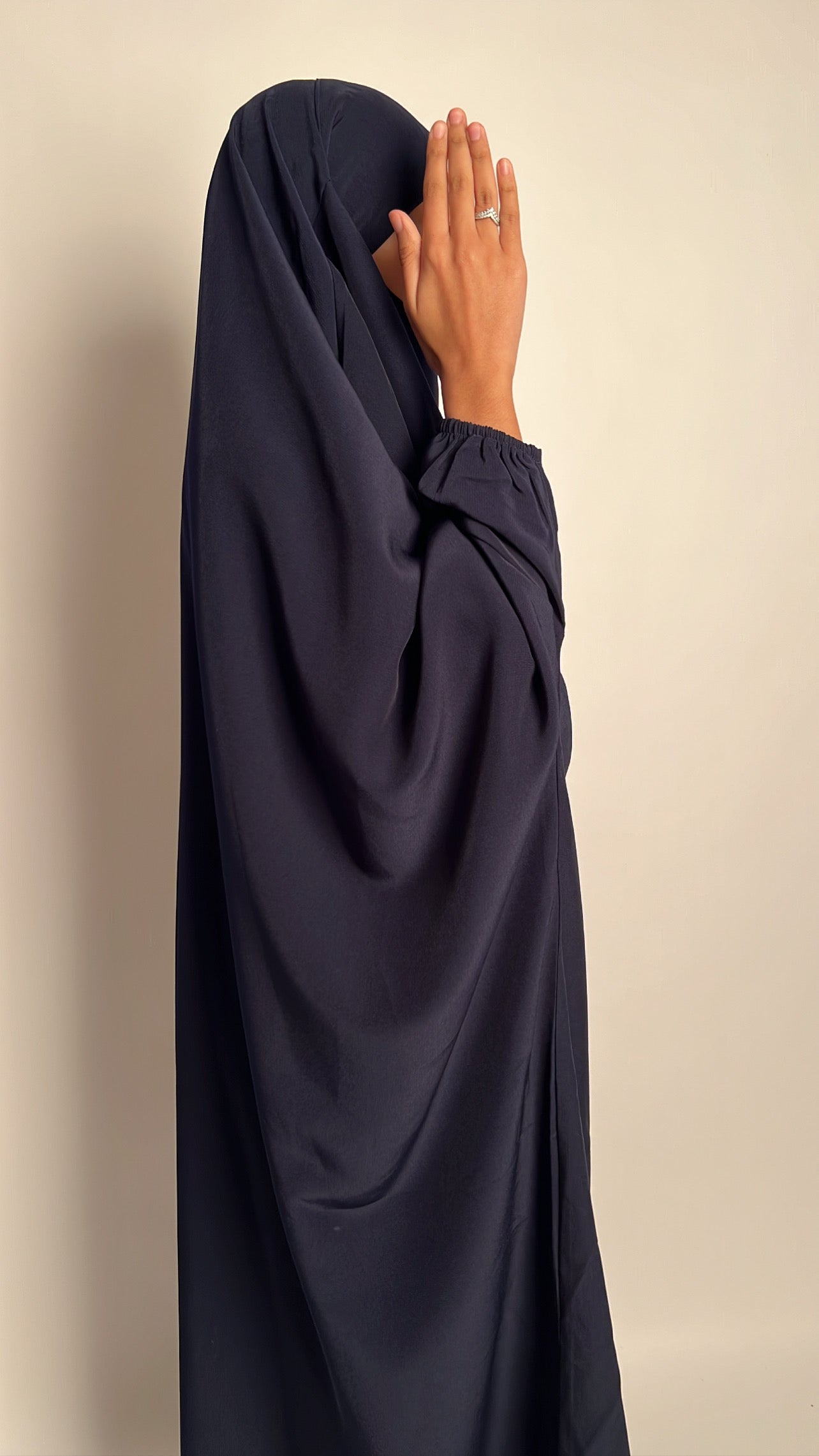 Navy Blue One Piece Jilbab